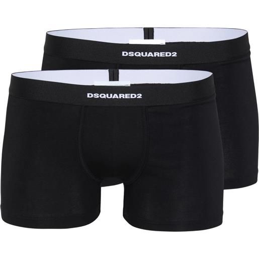 DSQUARED2 confezione da 2 boxer di colore nero