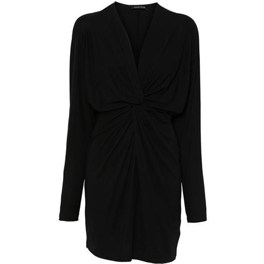 ANINE BING abito corto mathilde - nero