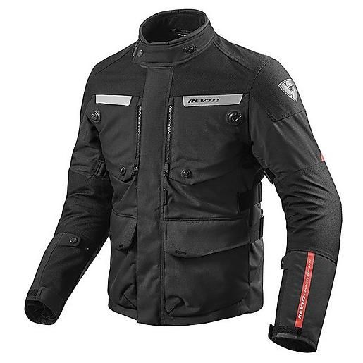 Revit giacca moto in tessuto horizon 2 nero rev'it