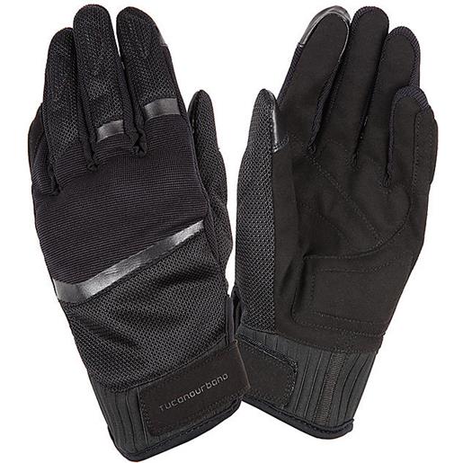 Tucano Urbano guanti donna in tessuto penna nero | tucano urbano
