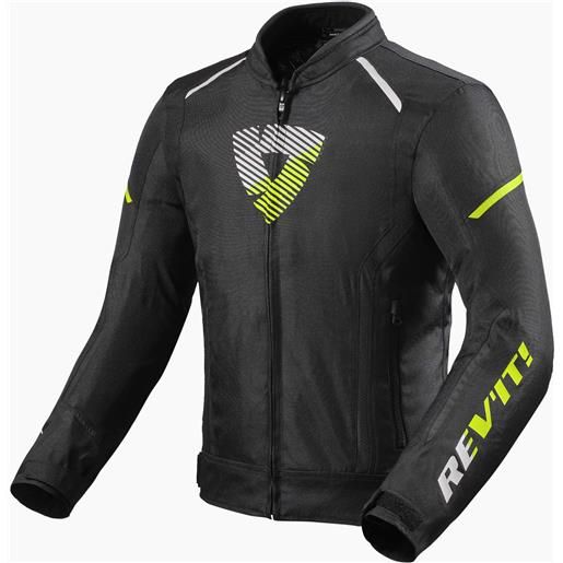 Revit giacca sprint h2o nero giallo neon | rev'it