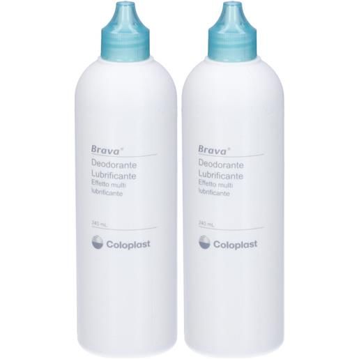 Coloplast SpA brava deodorante lubrificante per stomia e sacche urina 239 ml set da 2 2x239 ml soluzione
