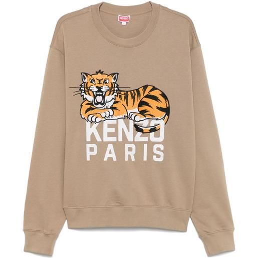 Kenzo felpa happy tiger - marrone