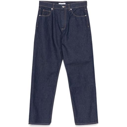 Maison Kitsuné jeans dritti - blu