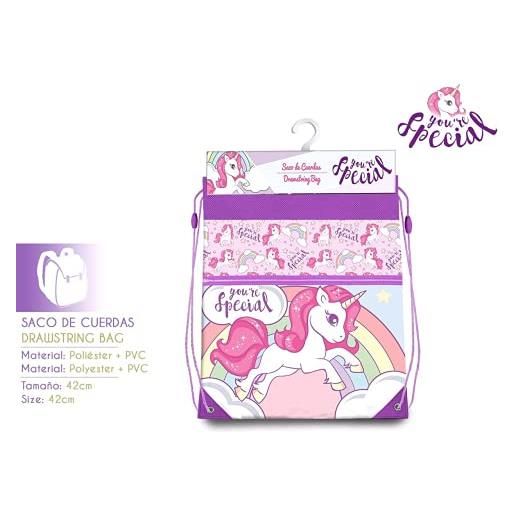 You're Special gymbag-sacco-zaino unicorno 44 x 37 cm