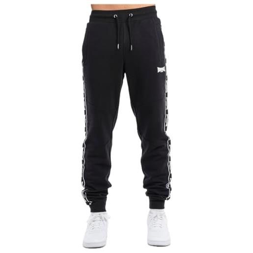 Lonsdale tenston jogging, nero/bianco, s uomo
