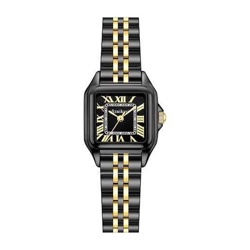 OLEVS Orologio Donna Cronografo 4 Contatori – Pelle, Numeri Romani Con Diamanti, Datario, Luminoso - 4