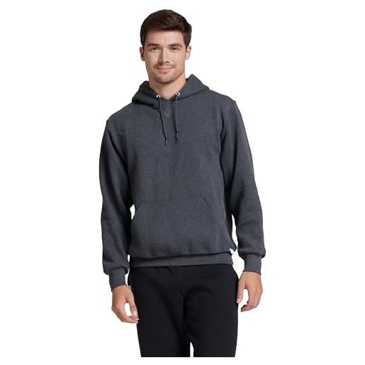 Russell Athletic, felpa in pile dri-power da uomo, con cappuccio, traspirante, in misto cotone, vestibilità comoda, taglie s-4x, x-large