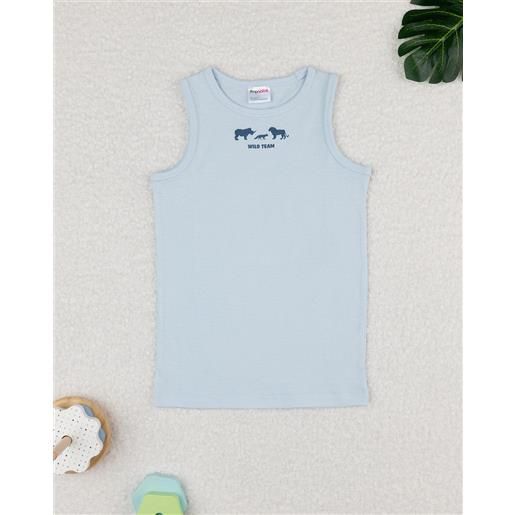 Prénatal canotta bimbo azzurra savana oeko-tex