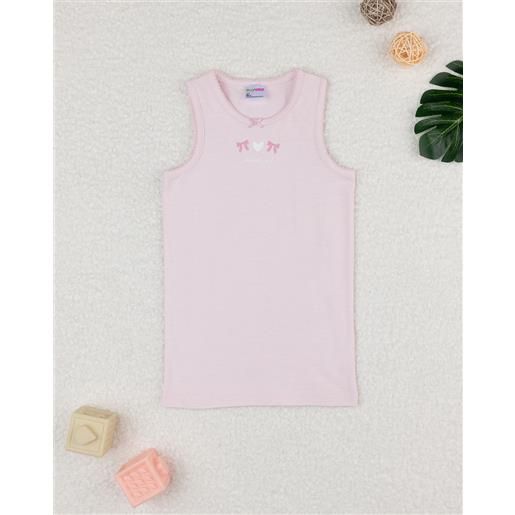 Prénatal canotta bimba rosa fiocchi oeko-tex