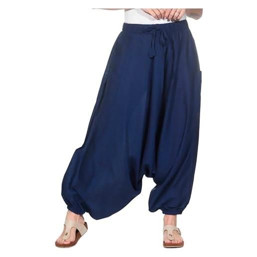 Kunst pantaloni in stile harem orientale nero / nero taglia unica