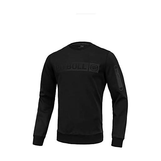 PITBULL - felpa uomo cotone oliva xxl west coast beyer - felpe uomo senza cappuccio, sweatshirt uomo, felpa senza cappuccio, elasticità e materiale interno liscio, felpe cotone