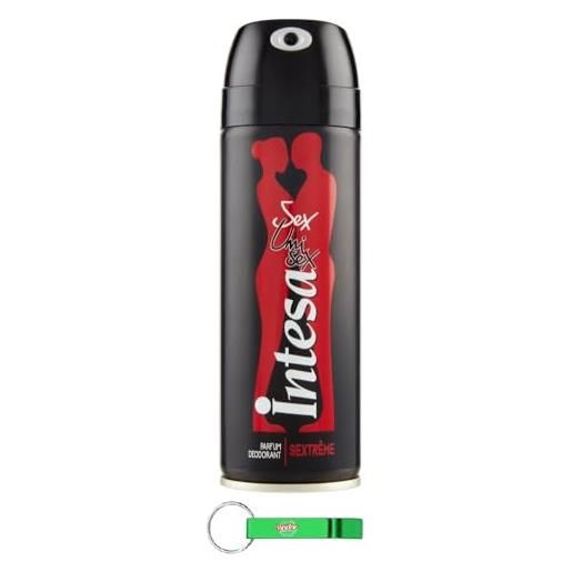 Beni Culinari 24 deodorante intesa sex unisex sextrème - deodorante spray 125 ml + portachiavi gratuito Beni Culinari