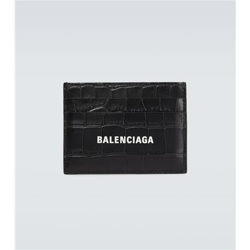 Balenciaga portacarte in pelle con logo