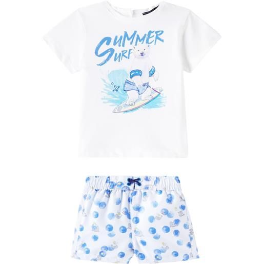 Monnalisa baby - t-shirt e bermuda in cotone