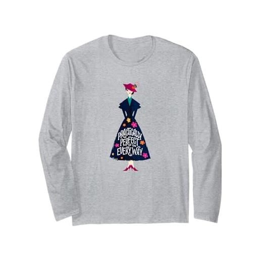 Disney mary poppins returns practically perfect maglia a manica