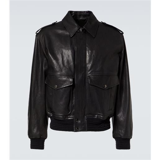 Burberry bomber in pelle