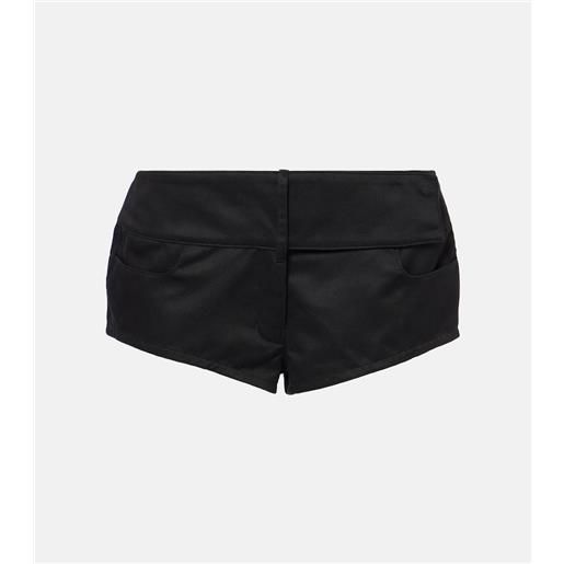 Courreges courrã¨ges shorts in canvas a vita bassa