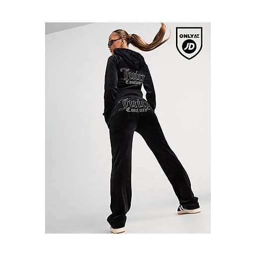 Juicy couture pantaloni della tuta diamante jc logo, black