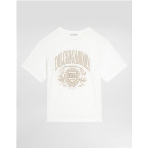 Dolce & Gabbana t-shirt in jersey con logo dolce&gabbana