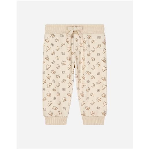 Dolce & Gabbana pantaloni jogging in jersey con stampa stelle e lune