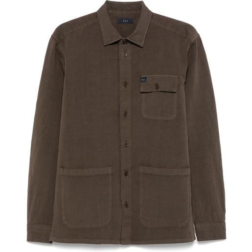 Fay camicia in tela - marrone