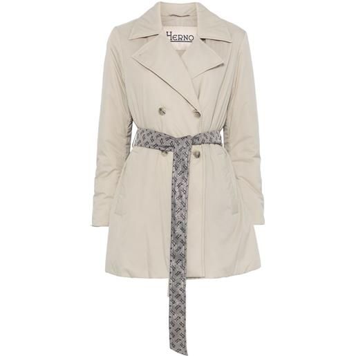 Herno trench con cintura - toni neutri