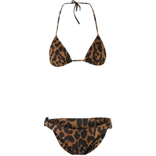 TOM FORD set bikini con stampa - marrone
