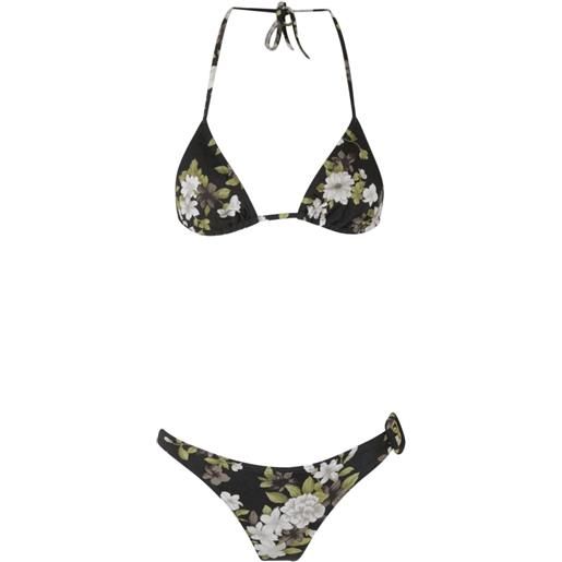 TOM FORD bikini a fiori - nero