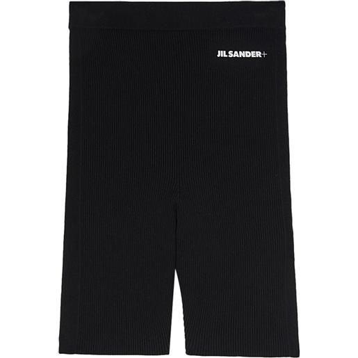 Jil Sander shorts sportivi con stampa - nero