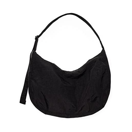 BAGGU borsa a mezzaluna grande in nylon, nero 95,2 cm