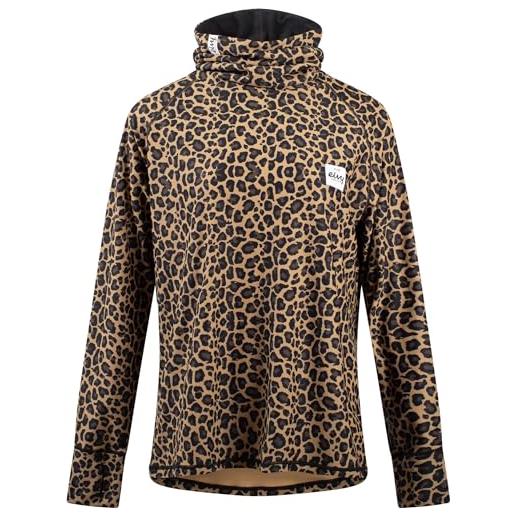 Eivy boyfriends-felpa con cappuccio maglietta da yoga, leopardo, l donna