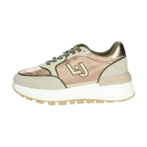 Liu Jo scarpe donna liu-jo amazing 25 sneaker pelle/ecopelle/tessuto peach/rose gold d25lj14 bf4049 px102 38