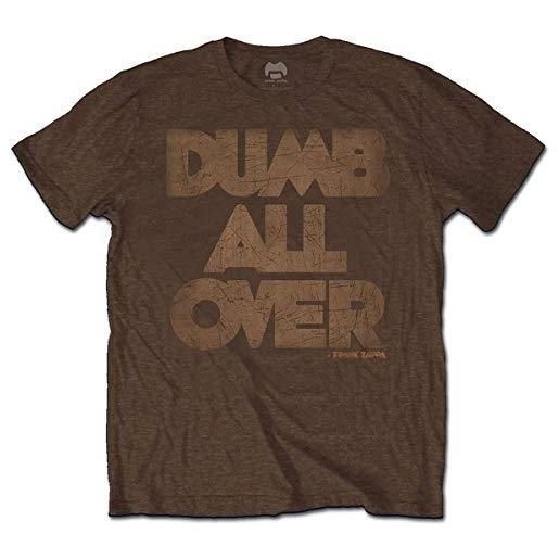 Frank Zappa unisex - adulto zapts17mbr02 t-shirt, brown, medio
