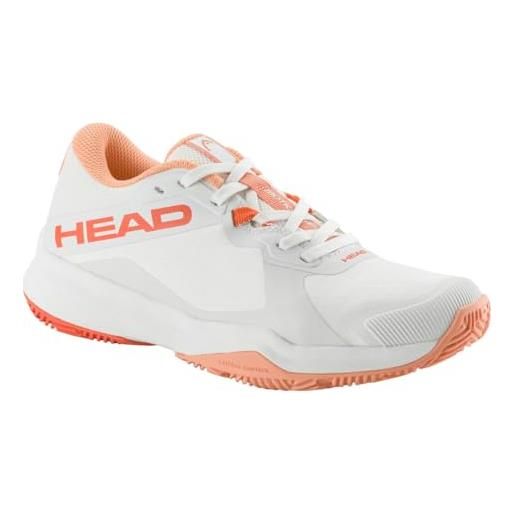 Head motion team padel women, scarpe da ginnastica donna, corallo bianco, 43 eu