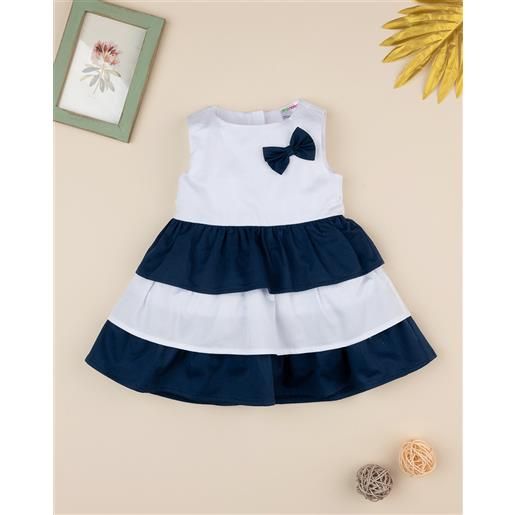 Prénatal abito bimba rigato bianco/blu