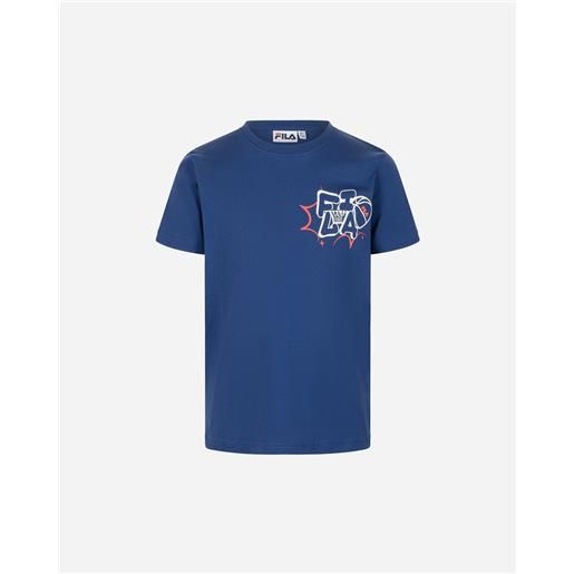 Fila contemporary street style jr - t-shirt - blu royal
