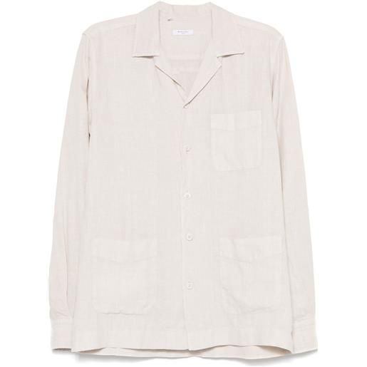 Boglioli giacca-camicia in lino - toni neutri