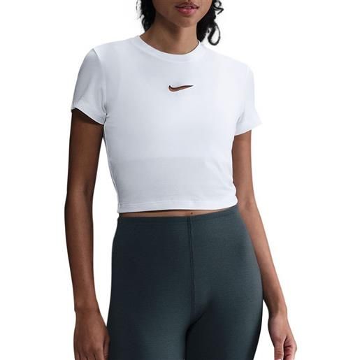 NIKE t-shirt crop chill knit ricamo donna
