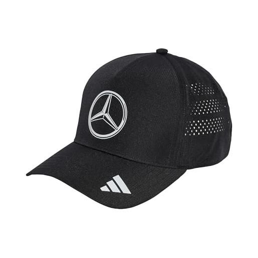 Adidas unisex - adulto mercedes - amg petronas formula one team mechanics climacool trucker cap, black/reflective silver, xs