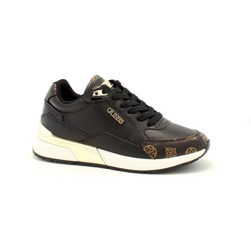 GUESS Giala Sneakers Donna In Pelle - Scarpe Con Lacci Nere