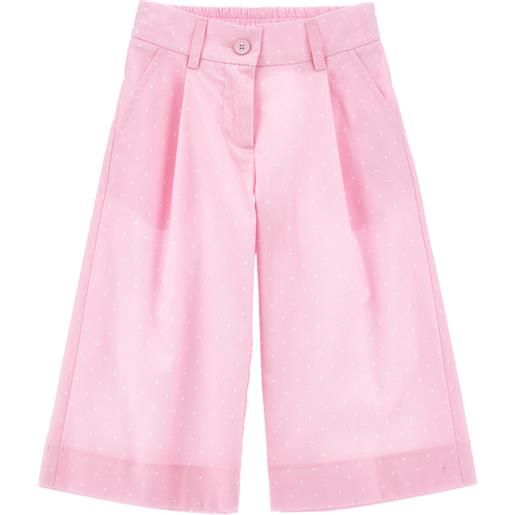 Monnalisa pantaloni popeline cropped