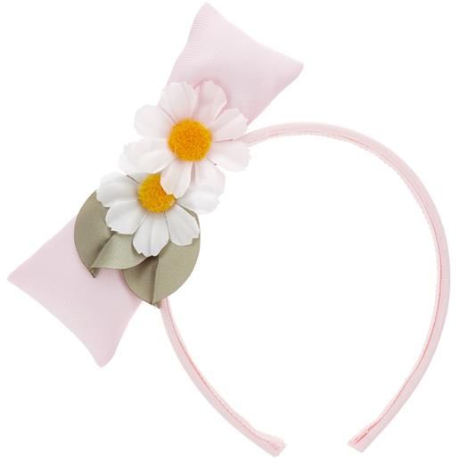 Monnalisa cerchietto maxifiocco margherite