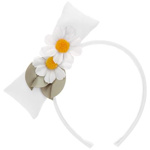 Monnalisa cerchietto maxifiocco margherite