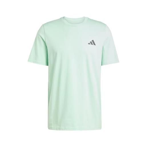 Adidas uomo mercedes - amg petronas formula one team premium woven graphic tee men, frozen green/grey strata, s