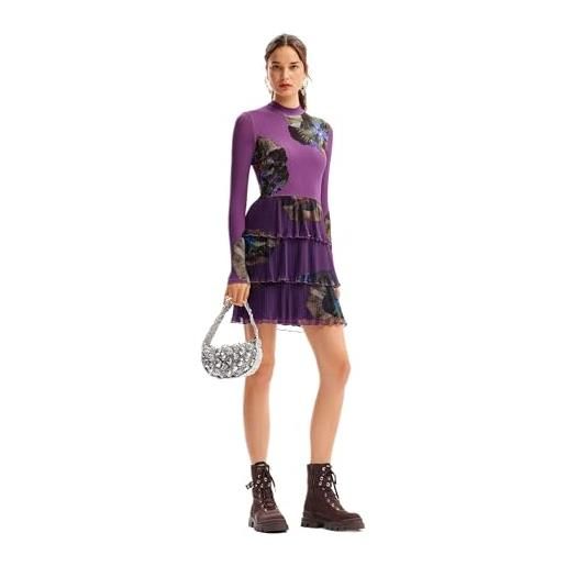 Desigual vest_pensee_lacro, 3048 lila flandes, xs, colore: rosso, xs