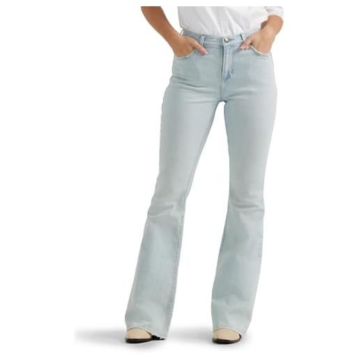 Lee jeans svasati leggendari da donna a vita media, giornata blu brillante, 52
