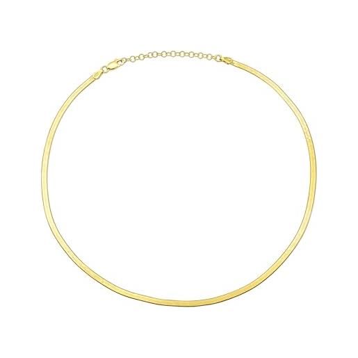 Collana Girocollo Donna Con Fiocco - Placcata Oro 14K, Catena Sottile Regolabile - Regalo Di Compleanno
