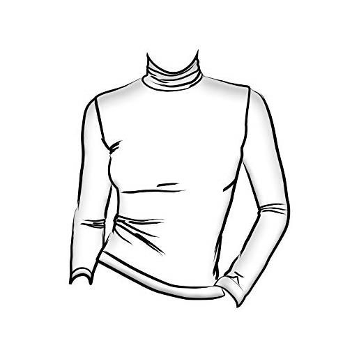 SENSI' dolcevita donna manica lunga morbida microfibra senza cuciture seamless - made in italy