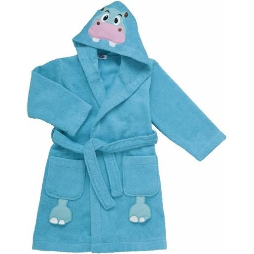 Chicco accappatoio ippopotamo azzurro 24 mesi+